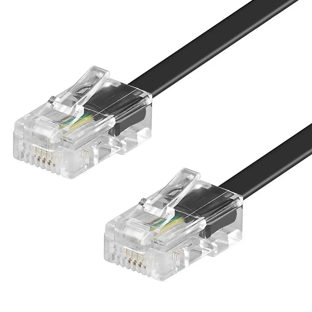 Verbindungskabel mit durchsichtigen RJ45-Steckern für die Vernetzung von Geräten. Geeignet für die Nutzung mit Remeha Produkten.